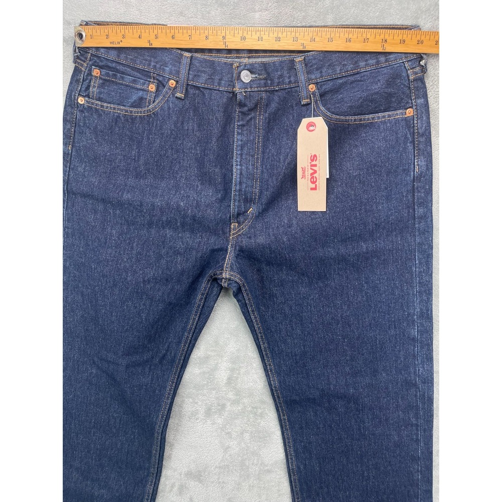 NWT Men's Levi's 505 Jeans 40x32 Blue Regular Fit 100$ Cotton - Picture 2 of 12